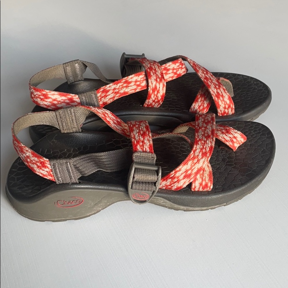 Chaco Sandals Toe Loop Red